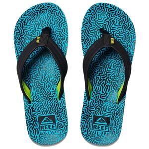 Reef | Kids Size 4 Ahi Blue Coral Sandals Flip Flops Swimming Outdoors